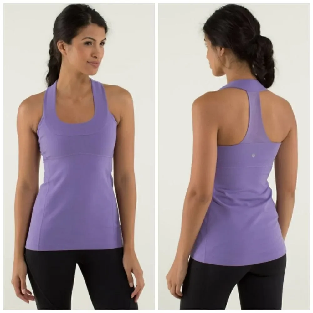 Lululemon Scoop Neck Tank sz 8 lavender